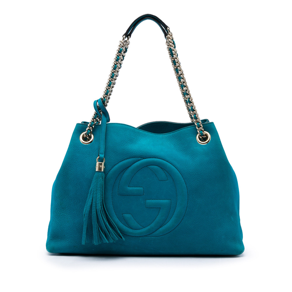 Pre-Loved Gucci Medium Calfskin Soho Chain Tote